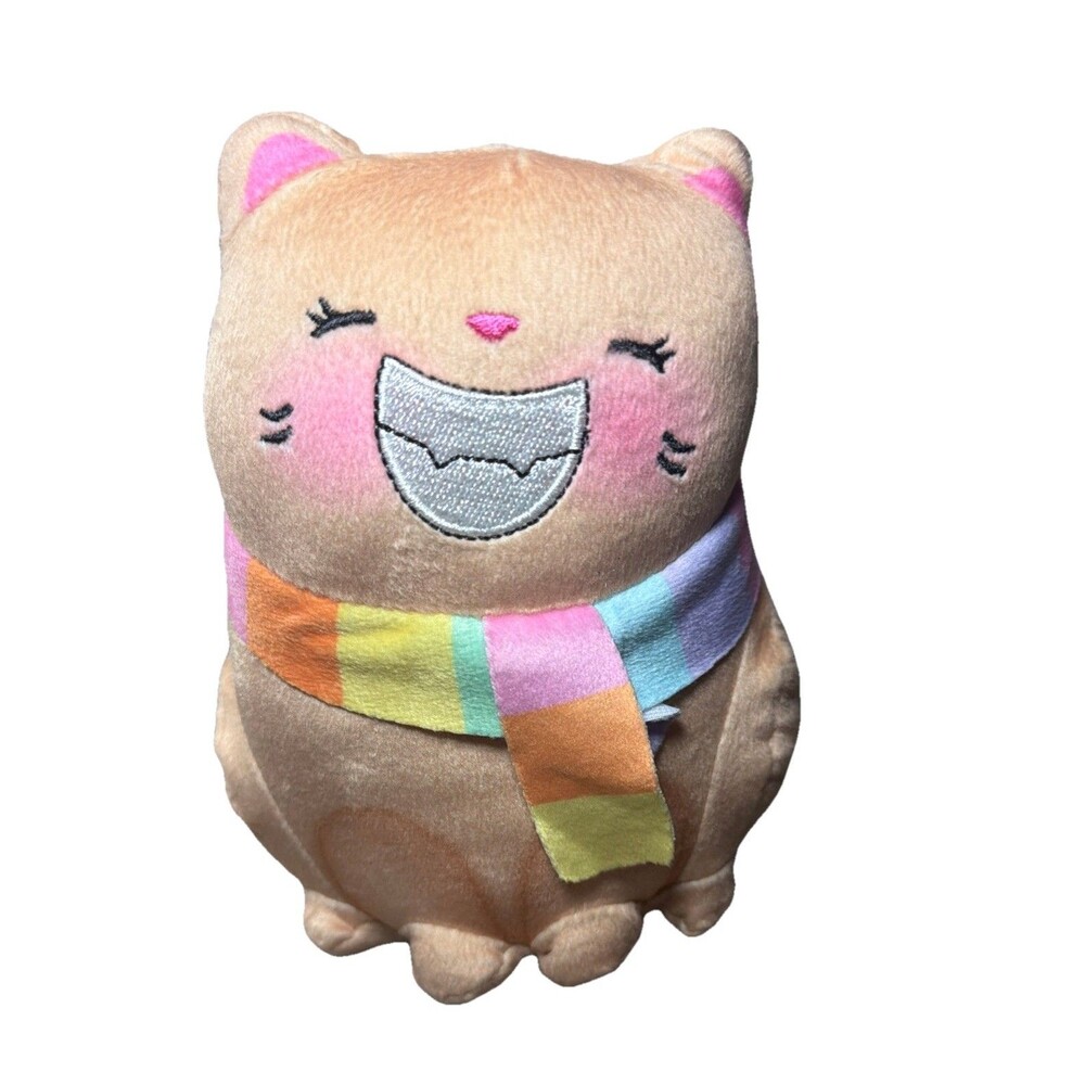 Moriah Elizabeth Cathy Smiling Cat Plush Animal  6" Guys And Gals Me Bonkers